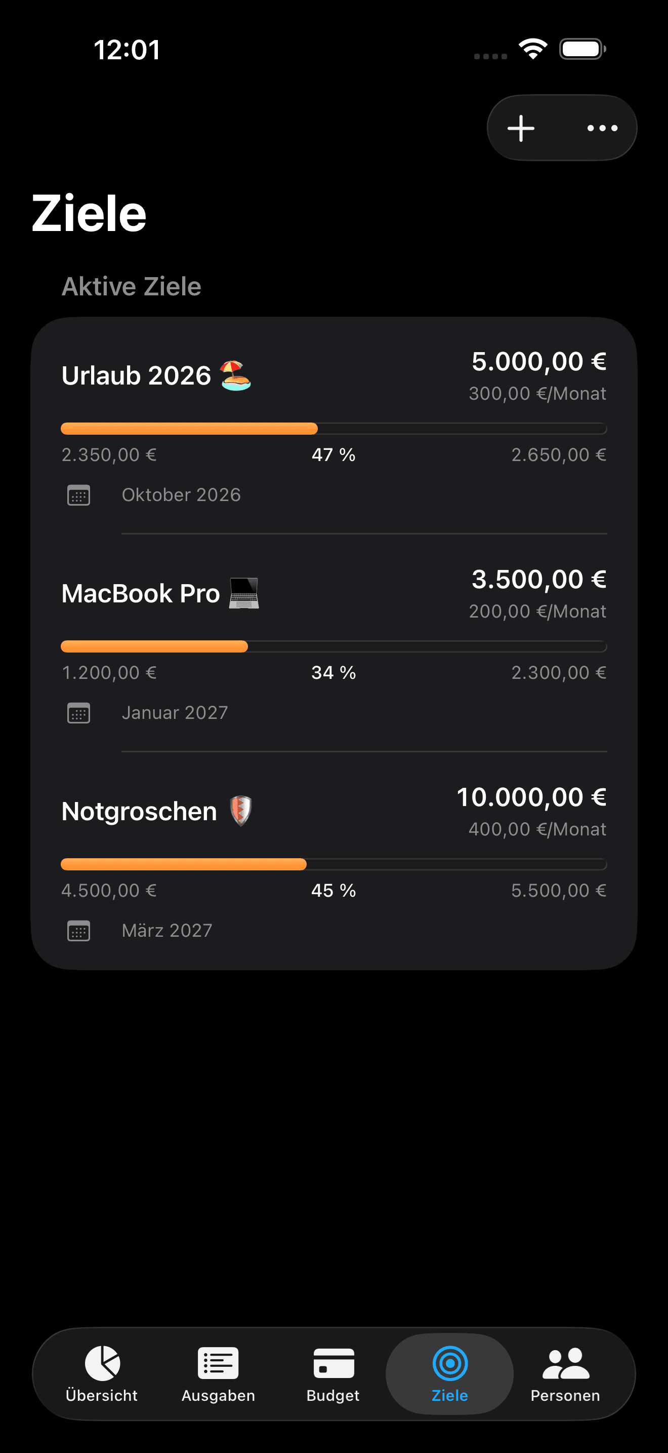 Splitrate: Sparziele, die du wirklich erreichst